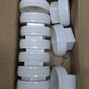 10Pack 2 Inch PVC Male Threaded Pipe End Cap SCH40 PVC Pipe Male Thread Plug 2" PVC NPT Male End Cap Adaptor, PVC Cleanout End Cap Plug, PVC NPT Male Plug Pipe Fitting for Plumbing Water Line