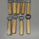 20 Pcs Stainless Steel Bottle Opener Bartender Wood Beer Opener Cider Wine Openers with Wooden Handle Engraved Gift Set for Wedding Party Home Kitchen Bar Restaurant