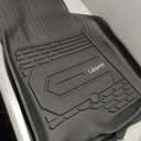 LASFIT Front Floor Mats 2019-2026 for Chevrolet Silverado/GMC Sierra 1500, Crew Cab/Double Cab, 2020-2026 Chevy Silverado/GMC Sierra 2500HD 3500HD, All Weather TPE Floor Liners, 1st Row Only
