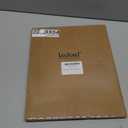 Lecloud Natural Valances for Windows 18 Inch Length, Light Filtering Faux Linen Kitchen Curtains for Small Window, Airy Rod Pocket Farmhouse Drapes for Cafe Apartment Bathroom, 52" W x 18" L 1 Panel