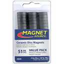 Master Magnetics Ceramic Disc Magnet Value Pack - 49-Pc. Set, Model Number 07049