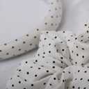 XYNAME Headband and Scrunchie Set for Women 2Pack Hair Ties for Girls Elastics Bands Ponytail Holder Hair Accessories White Dot