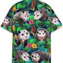 Mushroom Hawaiian Shirts for Men Women, Mushroom Shirt, Mushroom Button Down (L)