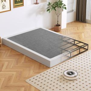 Box Spring, Metal Frame Mattress Foundation with Fabric Cover, Easy Assembly, Noise-Free (7 Inch, Full)