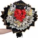 Gilprop 127 Pcs Graduation Gifts Money Flower Bouquet Class of 2026 Money Gift Ideas for Women Girl Boy Him Daughter Son DIY Bouquets Filled with Folded Bills for College Middle High School(Black)