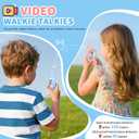 BlueFire Kids Walkie Talkies with Video Screen Display Toy Radios with Voice Effects, One-on-One Pairing, Long Range Birthday Toys Gifts for Boys & Girls Ages 312 (Pink+Blue)