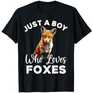 Funny Fox - Just A Boy Who Loves Foxes T-Shirt XS