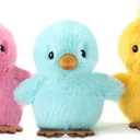 Sew Butiful 3PCS 6'' Squeak Plush Toy, Funny Animal Sets Pet Interactive Play for Small,Medium Dogs Assorted Color