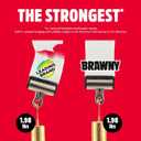 Brawny Tear-A-Square 3-Ply Paper Towels, 2 Double Rolls = 4 Regular Rolls, Strong, Absorbent, and Durable with 3 Sheet Sizes (Quarter, Half, Full)