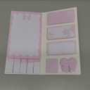 12 Pack Pink Bow Sticky Notes Set Pink Post It Notes Pinks Sticky Note for Scrapbook Notebook Laptop Gifts Wrapping Birthday Baby Shower Party Favor