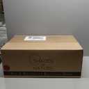 Shades of Nature Oval Travertine Vessel Sink  Natural Stone Wash Basin, Hand-Carved Bathroom Sink with Chiseled Exterior & Polished Interior, Above Counter Vanity Basin (Includes Matching Soap Tray)