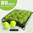 FURWEY Tennis Ball,80 Pack Training Balls,Dog Balls with Mesh Bag