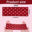 Tucnoeu 5pcs Polka Dot Headbands, Elastic Wide Headband, Soft Headbands