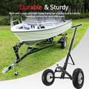 Trailer Dolly, 600LBS Capacity, 1-7/8 Hitch Ball with 12 Solid Tires, Trailer Mover Dolly for Moving, Black Powder Coated Steel