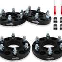 4 Pack 6x139.7mm Wheel Spacers for 1999-2024 Silverado 1500 Sierra 1500, 1" Thick Forged Hubcentric Tire Spacer, M14x1.5 Thread Studs & 78.1mm Centric Bore, 6x5.5 Hub Centric Wheel Adapters