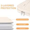 Ytonet Laptop Case 15.6 inch, TSA Laptop Sleeve Water Resistant Slim Carry Travel Computer Bag Compatible for MacBook, HP, Dell, Lenovo, Asus Notebook, Gifts for Men Women, Beige | TSA, Water Resistant, Slim, Carry, Travel