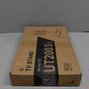 Universal Swivel TV /Table Top TV Stand for 19 to 43 inch TVs with 90 Degree Swivel, 4 Level Height Adjustable, Heavy Duty Tempered Glass Base, Holds up to 99LBS HT02B-001