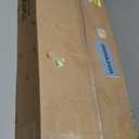 SUPERJARE 35.4" White and Gold Desk with 2 Drawers, Modern Makeup Vanity with Padded Stool, Small Computer Desk Home Office Desk for Writing Study Bedroom