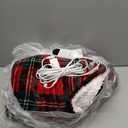 Bedsure Plaid Electric Blanket Twin - Flannel Sherpa Heated Blanket with Plaid Pattern, Heating with 6 Heating Levels, 10 Time Settings, 8-Hour Auto-Off, Warm Gifts for Grandma (Red, 62"x84")