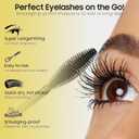 Waterproof Mascara Black, Mascara Volume and Length Smudge-proof Curling Eyelashes for 24H Charming Eye Make up, Vegan and Cruelty Free, Gifts for Women