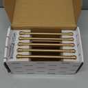 Sailing 10 Pack Cabinet Pulls-6.3"/160mm Champagne Bronze Cabinet Handles for Kitchen Bedroom Bathroom Living Room Modern Drawer Handles