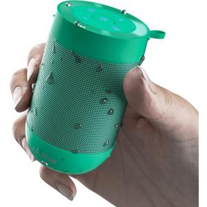 comiso Bluetooth Speaker with IP65 Waterproof,5.3 Bluetooth,TWS Pairing,Support TF Card,Portable Wireless Speaker for iPhone Samsung and More-Green