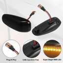 X AUTOHAUX 1 Pair Side Marker Turn Signal Light NO.A2108200921/A2108200421 for Mercedes-Benz CLK 320 Base 3.2L V6 - Gas 1998-1999 for Mercedes-Benz CLK 430 Base