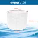 Pool Skimmer Basket for Hayward SPX1082CA & Aladdin B-152 Skimmers, Filter Basket Assembly with Handle Compatible with Hayward SP1083 SP1084 1085 SP1075 Inground Pool Skimmer Basket, White 2 Pack
