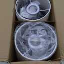 CADUKE Plug in Wall Light Set of 2, Swing Arm Wall Lamps, Modern Bedroom Wall Sconce Fixtures with Linen Lampshade for Reading Hallway Living Room