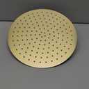 12 Inch Round Rainfall Shower Head, High Pressure Overhead Shower Heads, Wall Ceiling Mounted Ultra Thin Stainless Steel Shower Head, Brushed Gold