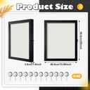 DoubleFill Graduation Shadow Box, 16 x 20 Inch Large Graduation Shadow Frame with Glass Window and Metal Lock, for Graduation Keepsake Memorabilia Pictures Flowers Medals Tickets