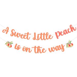 A Sweet Little Peaches Is on The Way Baby Shower Decor A Sweet Little Peach is On the Way Banner Sign Peaches Baby Shower Banner Sweety as A Peaches Hanging Supplies for Fruit Newborn Party
