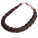 DIGUAN Synthetic Hair Braided Headband Classic Chunky Wide Plaited Braids Elastic Stretch Hairpiece Women Girl Beauty accessory, 55g aHairBeauty (Chocolate)