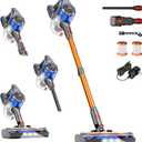 Cordless Vacuum Cleaner, 45Kpa Vacuum Cleaner for Home, 45Mins Stick Vacuums with Battery Display, Anti-Tangle &Wall Mount Charging, 8 in 1 Lightweight Vacuum for Hard floor Carpets Pet Hair, Y501