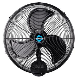 Tornado 20 Inch Pro Series High Velocity Oscillating Waterproof Outdoor Wall Mount Fan For Industrial, Commercial, Residential Use 3 Speed 5250 CFM UL Safety Listed
