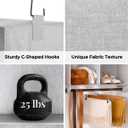 StorageWorks Hanging Closet Organizer with Metal Rod, 4-Section Closet Organizers and Storage, Collapsible Hanging Shelves for Closet, Bedroom, Kids Dorm Room, RV Camper, Gray and White