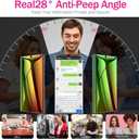 6 x for Samsung Galaxy S25/S24 Privacy Screen Protector, 2 Pack [Not Glass] Gradient Colorful Anti-Spy Anti-Blue Light Flexible PET Film + Easy Installation Frame Smooth Sensitive Full Cover