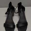 Women's Heeled Sandals Open Toe Ankle Strap 2.5-Inch Chunky Heels Dress Shoes Wide Feet Friendly (Black)