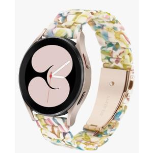 Bands Compatible with Samsung Galaxy Watch 7 / FE / 6/6 Classic / 5/5 Pro / 4/4 Classic / 3 41mm / Huawei GT3 42mm, 20mm Colorful Resin Replacement Strap for Women Men