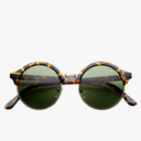 zeroUV Vintage Inspired Classic Half Frame Semi-Rimless Round Circle Sunglasses, Set of 3