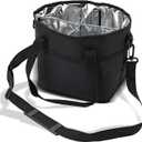 Drink Carrier Bag, 4 Compartment Drink Bag with Adjustable Strap, 2026 Upgraded Drink Carrier Tote Bag for Family Size