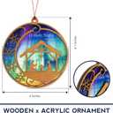 3 x Christmas Nativity Ornament 2026 - Christian Christmas Ornaments - Religious Christmas Ornaments - Christmas Ornaments - Christian Christmas Decor - Christmas Decoration