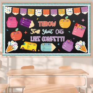 Epakh Staff Shout Out Bulletin Board Decorations Office Bulletin Board Set Throw Staff Shout Out Like Confetti DIY Poster Cutouts for Back to School Classroom Wall Decor