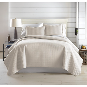 California Oversized King Quilt Bedding, Natural Beige
