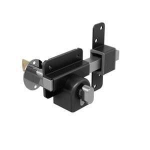 GateMate Long Throw Gate Lock 1490116, Euro Profile Gate Lock for Sheds, Gates & Garage Doors, Keyed Outside & Inside Thumb Turn, 316 Stainless Steel, For Wooden Gates & Doors Up to 2 (70mm), 5 Keys