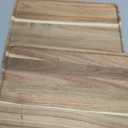 2 PCS 16 x 12 in Large Solid Acacia Rectangular Wood Serving Trays Natural Wooden Boards Serving Platters for Bar Coffee Party Dessert Tray