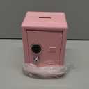 Younion Money Safe and Cash Lock Box, Mini Size Security Safe Box for Money Jewelry and valuables, 4.6"x 4.2"x 6.9" Pink