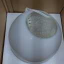 7.8 Inch Ball Table Lamp with Glass Shade, Ball Light Bookshelf Lamp for Bedroom, Dorm, Office and Bedroom Bookshelf Reading Decoration, Without Bulb (Opal White)