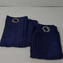 ChrisDowa Blackout Curtains 48 inches Long for Bedroom - 2 Panels Set Grommet Thermal Insulated Room Darkening Curtains for Living Room (Navy Blue, 42 x 48 Inch)