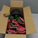 ZYZEV 14" Poinsettias Artificial Christmas Flowers 9 Heads Faux Poinsettia Plants for Home Porch Garden Office Indoor Outdoor Christmas Decorations Hot Red (1PC)